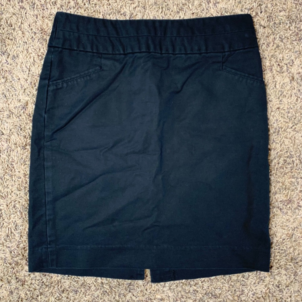 Banana Republic Skirt Womens 2 Black Pencil Career Business